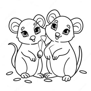 Urocza Rodzina Oposow Kolorowanka 117444 52749