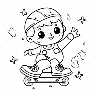 Urocza Kolorowanka Z Dziecmi Jezdzacymi Na Rolkach 117754 52978