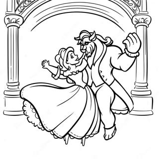 Urocza Bella I Bestia Tanczacy Kolorowanka 11810-629