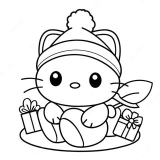 Kolorowanka Z Hello Kitty Na Boze Narodzenie 118216-53332