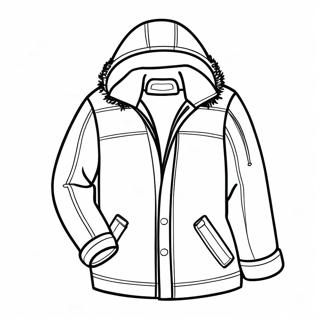 Strona Do Kolorowania Z Przytulna Zimowa Kurtka 118346 53546