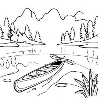 Kolorowanka Z Przygodami W Kajakarstwie Na Jeziorze 118681-53818