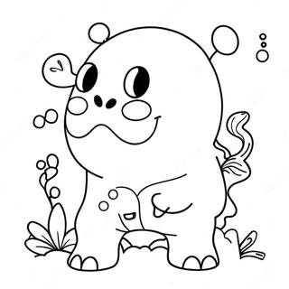 Zabawny Kawaii Potwor Doodle Kolorowanka 118885 53974