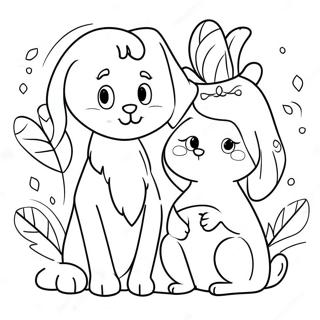 Urocze Zwierzeta Z Wlascicielami Kolorowanka 119426-54397