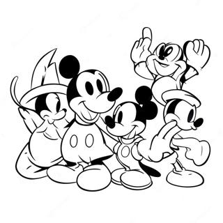 Mickey Mouse Bawiacy Sie Z Przyjaciolmi Kolorowanka 1194-2591