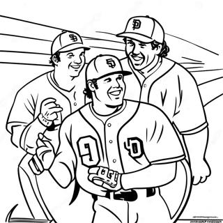 Kolorowanka Z Zawodnikami Padres W Akcji 119707-54615