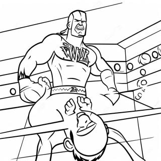 Kolorowanka Intensywnej Walki O Mistrzostwo Wwe 119966 54814