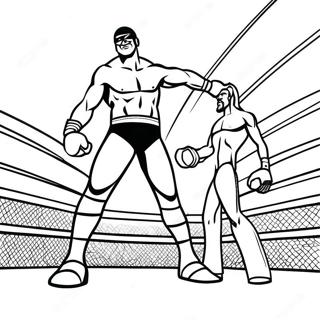 Kolorowanka Intensywnej Walki O Mistrzostwo Wwe 119966 54815