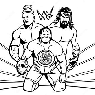 Kolorowanka Intensywnej Walki O Mistrzostwo Wwe 119966 54816