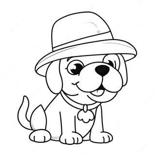 Kolorowanka Z Glupkowatym Psem W Kapeluszu 120044-54875