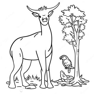 Kolorowanka Z Dzika Przyroda Alabamy 120071-54900