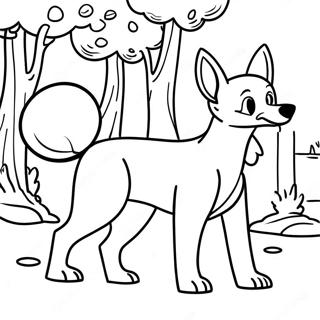 Kolorowanka Z Przygod Lisem I Psem Mysliwskim 120300-55077