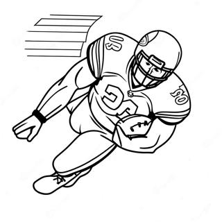 Dynamiczna Akcja Christian Mccaffrey Strona Kolorowanki 120375 55134