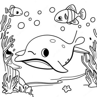 Kreskowkowa Plaszczka W Rafie Koralowej Kolorowanka 120736-55421