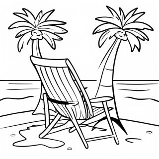 Kolorowanka Z Relaksujacym Fotelem Na Plazy 120837 55503