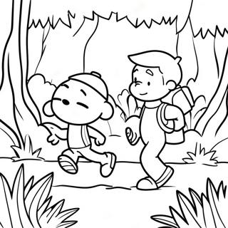 Calvin I Hobbes Odkrywajacy Dzungle Kolorowanka 121042 55850