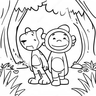 Calvin I Hobbes Odkrywajacy Dzungle Kolorowanka 121042 55851