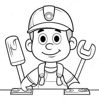 Handy Manny Z Narzedziami Kolorowanka 121426-56117