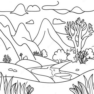 Kolorowanka Z Czarujacym Krajobrazem Swiata 121837 56444