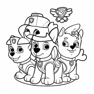 Uroczy Zespol Paw Patrol Kolorowanka Z Sercami 122042-56606