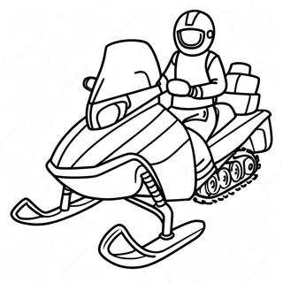 Kolorowanka Z Skuterem Snieznym 122423-56951