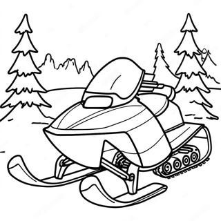 Kolorowanka Z Skuterem Snieznym 122423-56952
