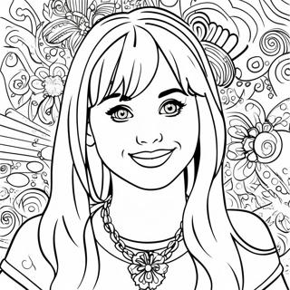 Kolorowanka Hannah Montana W Blyszczacym Stroju 122452-56984