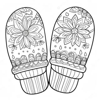 Przytulne Rekawiczki Kolorowanka 122527-57036