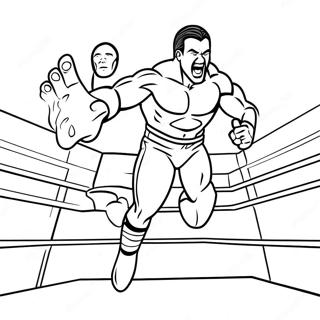 Zapasnik Wwe Skaczacy Na Przeciwnika Kolorowanka 122579 57076