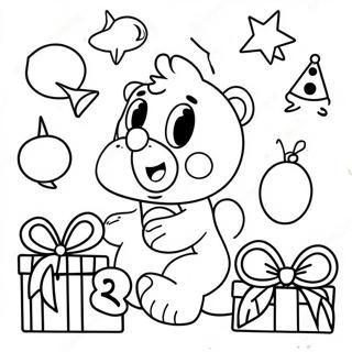 Kolorowanka Z Ekscytujacymi Prezentami Na 2 Urodziny 122867-57308