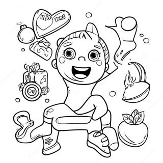 Kolorowanka Plakatu Z Wskazowkami Do Cwiczen 122969 57381