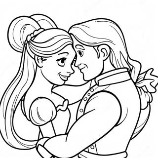 Kolorowanka Z Romantyczna Roszpunka I Flynnem 122994-57399