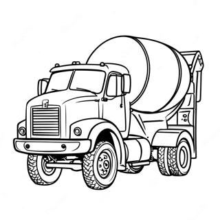 Cement Truck Kolorowanki