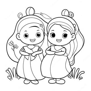 Małe Czarodziejki Lawenda Kolorowanki