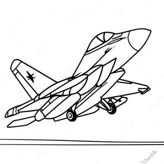 Kolorowanka Z Mysliwcem F18 123584-57852