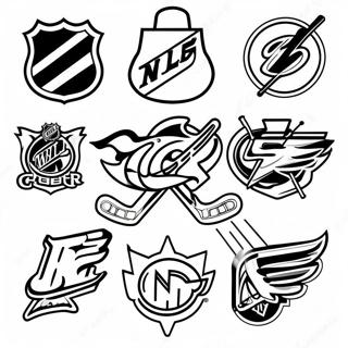 Kolorowanka Kolorowych Logo Druzyn Nhl 123637-57893