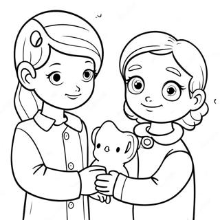 Kolorowanka Z Troskliwymi Przyjaciolmi 124100 58357