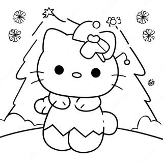 Kolorowanka Z Wesolymi Swietami Z Hello Kitty 124121 58363