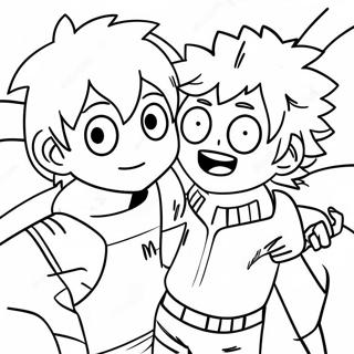 Kolorowanka Todorokiego I Deku 124254-58473