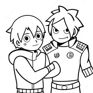 Kolorowanka Todorokiego I Deku 124254-58474