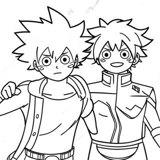 Kolorowanka Todorokiego I Deku 124254-58475