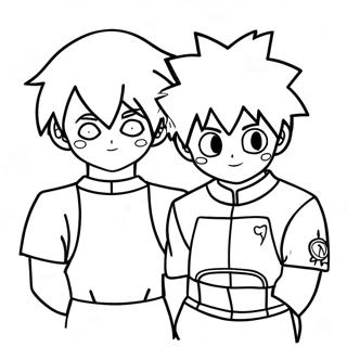 Kolorowanka Todorokiego I Deku 124254-58476