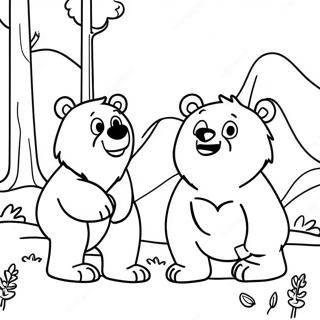 Kolorowanka Magiczna Podroz Brata Niedzwiedzia 124692 58813