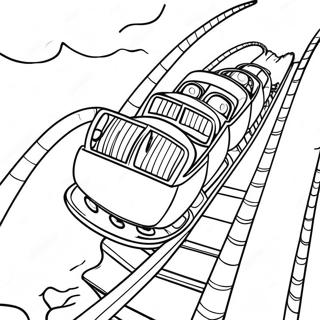 Kolorowanka Z Emocjonujaca Przejazdzka Kolejka Gorska 124898 58970