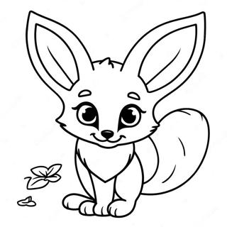 Zabawny Lis Fennec Z Wielkimi Uszami Kolorowanka 125025 59070