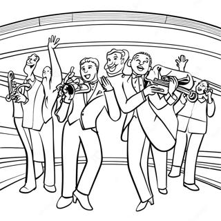 Ekscytujaca Scena Musicalowa Kolorowanka 125439-59393