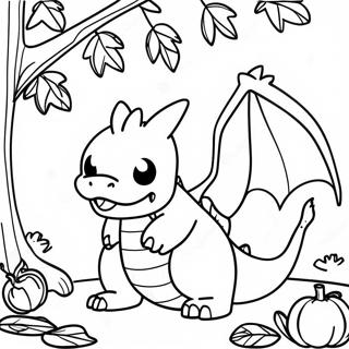 Charizard Z Jesiennymi Liscmi Kolorowanka 125593-59514