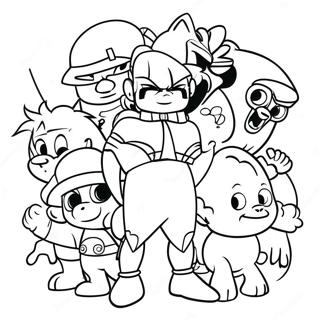 Kolorowanka Klasycznych Bohaterow Z Bajek Z Lat 90 Tych 125698 59597