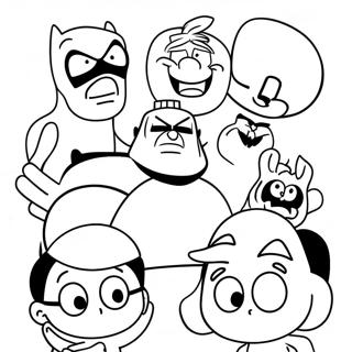 Kolorowanka Klasycznych Bohaterow Z Bajek Z Lat 90 Tych 125698 59599