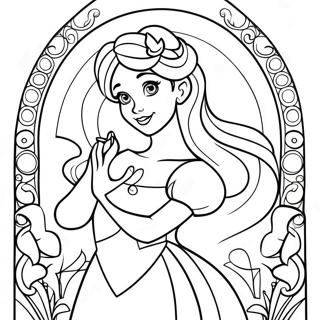 Kolorowa Kolorowanka Disney Ksiezniczki Witraz 125823-59686